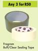 Fragram Buff/Clear Sealing Tape-For 3