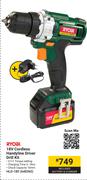 Ryobi 18V Cordless Handyline Driver Drill Kit HLD-180
