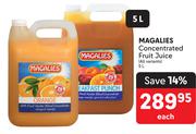 Magalies Concentrated Fruit Juice (All Variants)-5Ltr Each