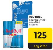 Red Bull Energy Drink (All Variants)-For Any 2 x 4 x 250ml