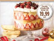 Chocolate Or Vanilla Trifle Sponge Cake-Each