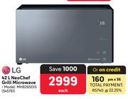 LG 42L Neochef Grill Microwave MH8265DIS