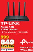 TP-Link Archer AX12 AX1500 Router