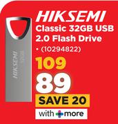 Hiksemi Classic 32GB USB 2.0 Flash Drive