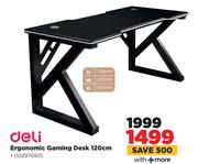 Deli Ergonomic Gaming Desk 120cm