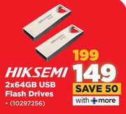 Hiksemi 2 x 64GB USB Flash Drive