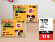 Pedigree Multipack Moist Dog Food(All Variants)-For Any 3 x 4 x 100g