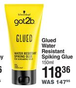 Schwarzkopf Got2b Glued Water Resistant Spiking Glue-150ml