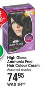 Reflections High Gloss Ammonia Free Hair Colour Cream Assorted Shades