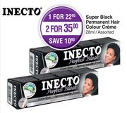 Inecto Super Black Permanent Hair Colour Creme Assorted-28ml
