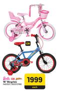 Barbie Or Spiderman 16" Bicycles-Each
