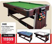 GNM 3 In 1 Game Table