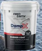 Fired Earth Damp X Rubber Coat (Black)-20L
