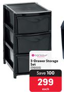 Contour 3-Drawer Storage Set