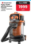 Bennett Read Hydro 15 Wet And Dry Vacuum Cleaner YLW6293-B