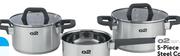 O2Serve 5-Piece Stainless Steel Cookware Set-Per Set