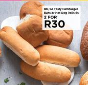 Oh, So Tasty Hamburger Buns Or Hot Dog Rolls-For 2 x 6s