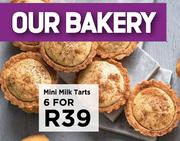 Mini Milk Tarts-For 6