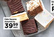 Cake Squares Assorted-6s Pack Each