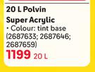 Plasocn Polvin Super Acrylic-20Ltr 