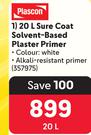 Plascon Sure Coat Solvent Based Plaster Primer 357975-20Ltr