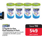 Blu52 1.2Kg All-In-One Pool Solution 4-Pack 213376-1.2Kg Per 4-Pack