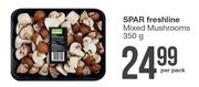 Spar Freshline Mixed Mushrooms-350g Per Pack
