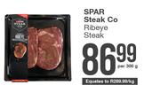 Spar Steak Co Ribeye Steak-Per 300g