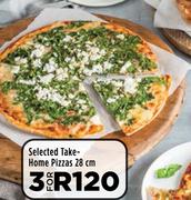 Selected Take-Home Pizzas 28cm-For 3