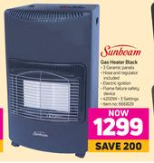 Sunbeam Gas Heater Black