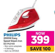 Philips 2000W Easy Speed Steam Iron GC1742/40