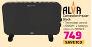 Alva Convection Heater Black