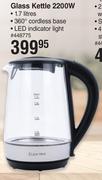 Elektra Glass Kettle 2200W