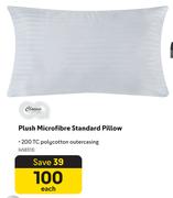 Classic Plush Microfibre Standard Pillow 458313-Each
