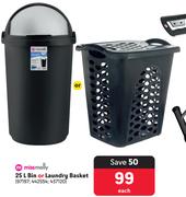 Miss Molly 25L Bin Or Laundry Basket-Each