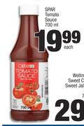 Spar Tomato Sauce-700ml Each