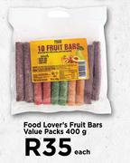Food Lover's Fruit Bars Value Packs-400g Each