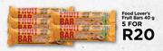 Food Lover's Fruit Bars-For 5 x 40g