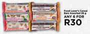 Food Lover's Cereal Bars Assorted-For Any 6 x 28g