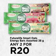 Futurelife Smart Oats Energy Bars Assorted-For Any 2 x 38g