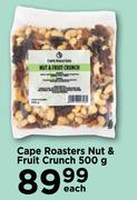 Cape Roasters Nut & Fruit Crunch-500g Each