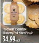 Food Lover's Signature Blueberry Fruit Mince Pies-4's Each