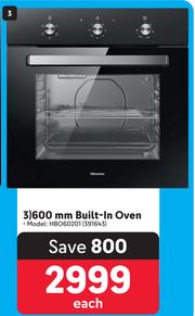 Special Hisense 600mm Built In Oven HBO60201 m.guzzle .za