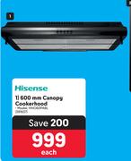 Hisense 600mm Canopy Cookerhood HHO60PABL 