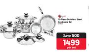 Tissolli 12-Piece Stainless Steel Cookware Set 251856-Per Set