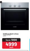 Bosch 600mm Built-In Oven HBFO11BR1Z 
