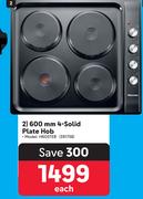 Hisense 600mm 4-Solid Plate Hob H60STEB 