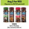 Hinds Spice Bottles-For 2 x 200ml