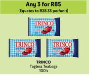Trinco Tagless Teabags-For 3 x 100's