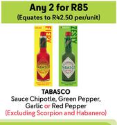 Tabasco Sauce Chipotle, Green Pepper, Garlic Or Red Pepper-For 2